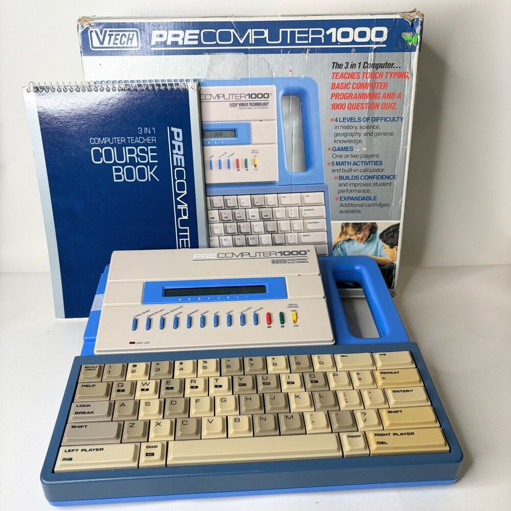Vintage 1992 Vtech PreComputer 1000 Programmable Educational Electronic Learn